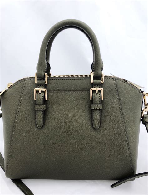 green bag michael kors|michael kors olive green bag.